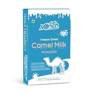 monch camel milk powder  improves blood sugar levels and immunity freeze-dried pure amp natural 20gms x 5 100gms