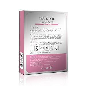 mondsub pure rejuvenating renewing radiant amp shining beauty face mask sheets pack of 3 x 25g