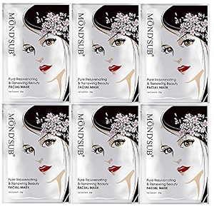 mondsub pure rejuvenating renewing radiant amp shining beauty face mask pack of 6 x 25g