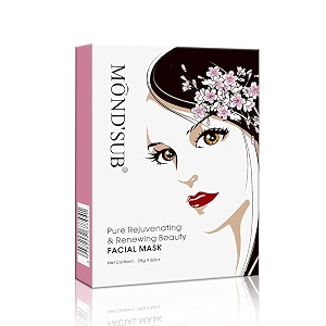 mondsub pure rejuvenating renewing radiant amp shining beauty face masks pack of 2 x 25g