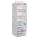 Monday through Friday Hanging Weekly Clothes Organizer for Kids
