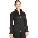 Mondor Girls Ladies Figure Skating Jacket - Ice Skating Black Microfiber Fleece Fitted Jacket 4730