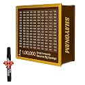 SHAYONAM Money Bank Wooden Piggy Bank for Kids & Adults, Coin Box with Carved Design, Savings Box, Mini Bank, Wooden Coin Box, Money Saver, Piggy Bank with Numbers1/*-
