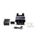 Money Counter Machine Screen Touch CIS Mix Value Counter High Precision Money Detector 6-8 Billnotes Counting Machine(With display printer,EU)