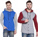 Money Leaf Men Solid Casual Multicolor Shirt