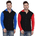 Money Leaf Men Solid Casual Multicolor Shirt
