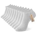 MONFOOT 10-20 Pairs Low Cut Cotton Ankle Socks Women Men Moisture-Wicking