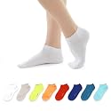 MONFOOT 10-20 Pairs Low Cut Cotton Ankle Socks Women Men Moisture-Wicking