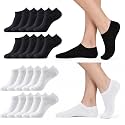 MONFOOT 10-20 Pairs Low Cut Cotton Ankle Socks Women Men Moisture-Wicking