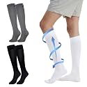 MONFOOT Men's/Women's 3Pairs Compression Socks 15-20mmHg Better Circulation