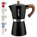 Mongdio Moka Pot Stovetop Espresso Maker, 12 Espresso Cup, 20 oz Black