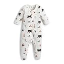 monica + andy Double Zipper One Piece, 100% Organic Baby Clothes for Girls & Boys, Unisex, Preemie, Newborn & Infant Sizes