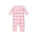 monica + andy Kimono Tie Long Sleeve One Piece, 100% Organic Baby Clothes for Girls & Boys, Preemie, Newborn & Infant