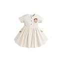 monica + andy Short Sleeve Let's Dance Dress, Organic Cotton Playwear Clothes for Girls, Kids, Toddler &amp; Infant Sizes