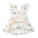 monica + andy Short Sleeve Let's Dance Dress, Organic Cotton Playwear Clothes for Girls, Kids, Toddler &amp; Infant Sizes