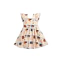 monica + andy Short Sleeve Let's Dance Dress, Organic Cotton Playwear Clothes for Girls, Kids, Toddler &amp; Infant Sizes