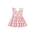 monica + andy Short Sleeve Let's Dance Dress, Organic Cotton Playwear Clothes for Girls, Kids, Toddler &amp; Infant Sizes