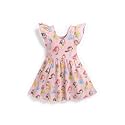 monica + andy Short Sleeve Let's Dance Dress, Organic Cotton Playwear Clothes for Girls, Kids, Toddler &amp; Infant Sizes