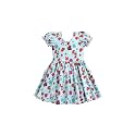 monica + andy Short Sleeve Let's Dance Dress, Organic Cotton Playwear Clothes for Girls, Kids, Toddler &amp; Infant Sizes