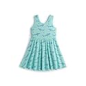 monica + andy Short Sleeve Let's Dance Dress, Organic Cotton Playwear Clothes for Girls, Kids, Toddler &amp; Infant Sizes