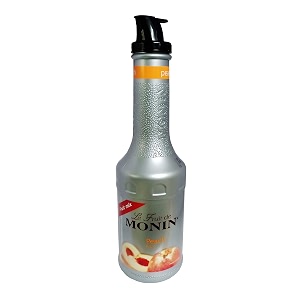 monin puree peach syrup 1l