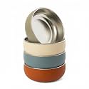 Monkey Proof™ Non-Toxic Stainless Steel Child Bowl 5” with Non-Slip Silicone Shell, (Set of 4 bowls) Unbreakable, Mess Free Feeding for Babies, Toddlers, Kids, BPA free (Arizona)