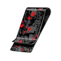 MONOCARBON Carbon-Fiber-Money-Clip-for-Men, Minimalist-Money-Holder for Cash, High Elastic Carbon-Fiber-Wallet, Slim and Durable