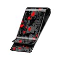 MONOCARBON Carbon-Fiber-Money-Clip-for-Men, Minimalist-Money-Holder for Cash, High Elastic Carbon-Fiber-Wallet, Slim and Durable