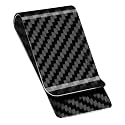 MONOCARBON Carbon-Fiber-Money-Clip-for-Men, Minimalist-Money-Holder for Cash, High Elastic Carbon-Fiber-Wallet, Slim and Durable