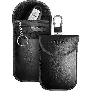 2 x car key signal blocker case keyless entry fob guard signal blocking pouch bag antitheft lock devices healthy cell phone privacy protection security wifigsmltenfcrf blocke