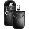 2 X Car Key Signal Blocker Case, Keyless Entry Fob Guard Signal Blocking Pouch Bag, Antitheft Lock Devices, Healthy Cell Phone Privacy Protection Security WiFi/GSM/LTE/NFC/Rf Blocke
