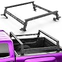 MONOKING 1100 LBS Heavy Duty Mid Size Truck Bed Rack, 14-17" Low Profile Adjustable Height Cargo Rack with 2 Crossbars, Pickup Rack for Gladiator JT Tacoma Frontier Canyon Colorado Ranger