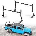 MONOKING Mid-Size Truck Bed Rack Adjustable Extendable Universal Cargo Rack for Gladiator JT Tacoma Frontier Canyon Colorado Ranger Maverick Heavy Duty Bolt-on Bed Rack