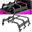 MONOKING Mid-Size Truck Overland Bed Rack w/Taillights, Adjustable Universal Cargo Rack for Gladiator JT Tacoma Frontier Canyon Colorado Ranger, Heavy Duty Ladder Rack for Rooftop Tent Camping Gear