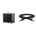 Monoprice 1x12 Guitar Speaker Cabinet With Celestion Vintage 30 | Hosa SKJ-410 REAN 1/4" TS Pro Speaker Cable, 10 Feet