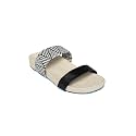 MONROW Fancy And Stylish Extra Cushioning and Comfortable Fashionable Light Weight Vegan Fashion Flat Sandal for Women and Girls