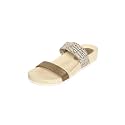 MONROW Fancy And Stylish Extra Cushioning and Comfortable Fashionable Light Weight Vegan Fashion Flat Sandal for Women and Girls