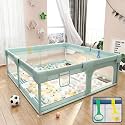 MONSTECH Baby Playpen - 120cm*120cm Toddler Playpen for Apartment &amp; Activity Play Fence