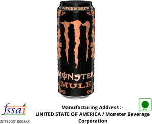 monster energy mule imported from usa sports drink 500 ml ginger brew flavored