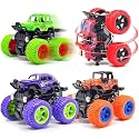 Monster Truck for Boys 3 4 5 6 7 Year Old Push and Go Friction Powered Car