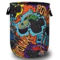 Monster Truck car Laundry Basket, Laundry Hamper Collapsible Oxford Cloth with Handle Clothes Storage Bin for Bathroom Laundry Room Bedroom 15.7 X 20 Inch