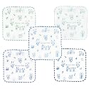 Monsueil 55197 Anano Cafe AC. Baby Wipes, Set of 5, Blue