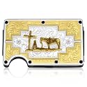 Montana Silversmiths Made in the USA Western Lifestyle Credit Card &amp; Cash Case (Santa Fe Sunrise w/Praying Cowboy)