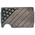 Montana Silversmiths Made in the USA Western Lifestyle Credit Card &amp; Cash Case (All American Bronze)