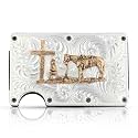 Montana Silversmiths Made in the USA Western Lifestyle Credit Card &amp; Cash Case (Praying Cowboy)