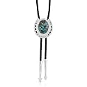Montana Silversmiths Western Lifestyle Braided Leather Cord Silver Finished Arrow Pointed Tips Southwestern Style Bolo Tie