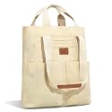 Montana West x Lee Waxed Canvas Tote Bag for Women with 2 Front Pockets Top-Handle Handbag Foldable Shoulder Bag LEE51-008TN