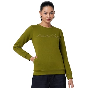 Monte Carlo Embroidered Cotton Blend Round Neck