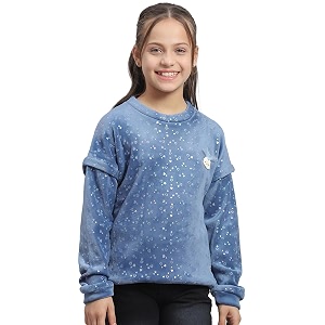 Monte Carlo Girls Printed Round Neck Full