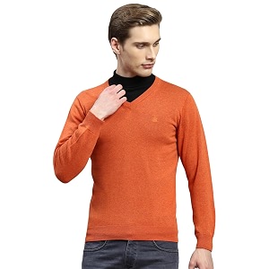 monte carlo men39s smart fit pullover  v neck solid design  full sleeves pull on  stylish warm winter fashion sweater  winter sweater for men39s